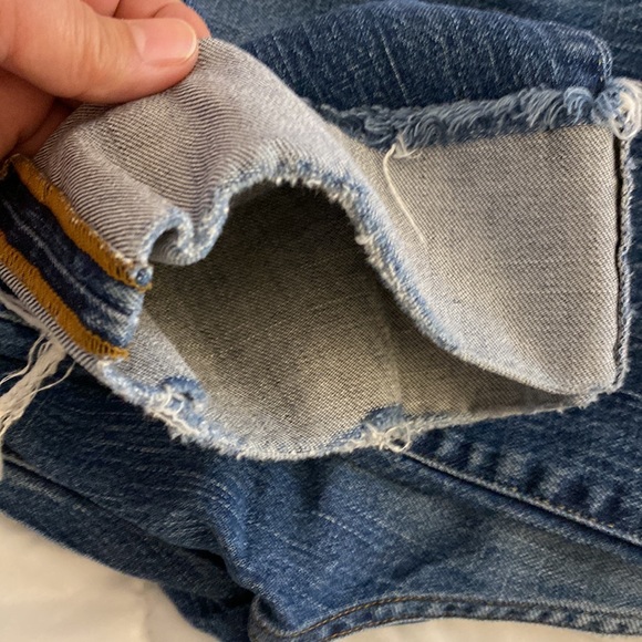 Department Five Women’s Cuffed Hem Frayed Straight Leg Medium Wash Size 26 - Picture 8 of 9